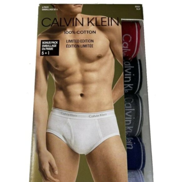 Calvin Klein Men's Classics Brief 100% Cotton‎ 6-Pack - Picture 5 of 10